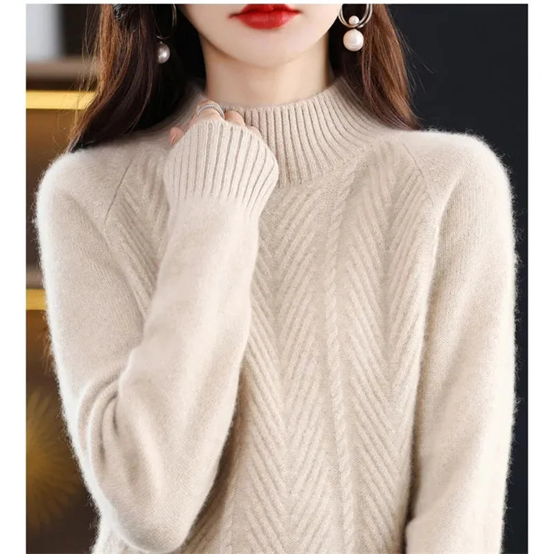 Isolde | Cashmere Textured Knit Sweater