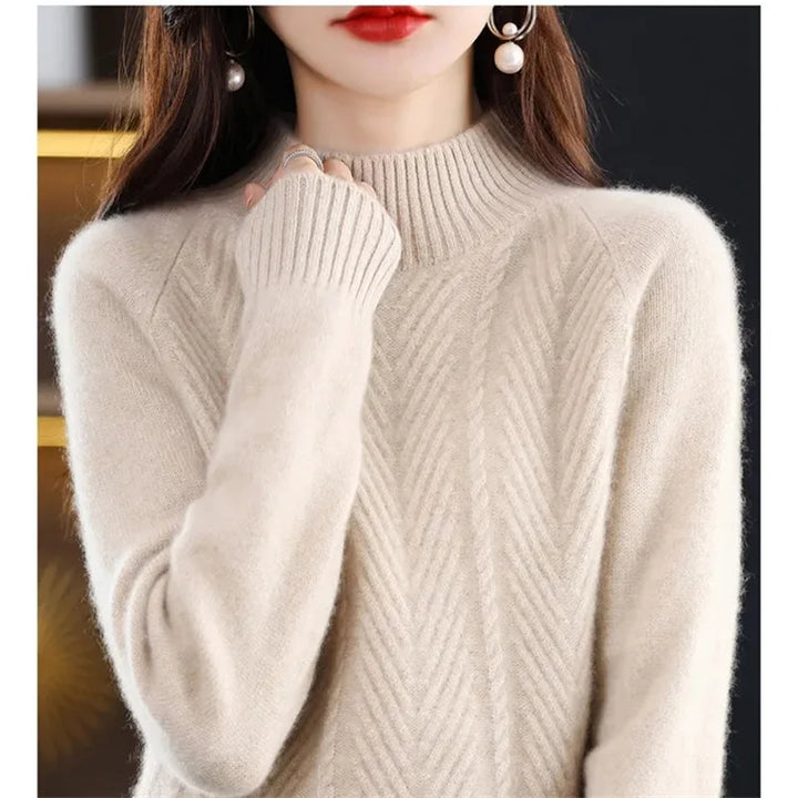 Isolde | Cashmere Textured Knit Sweater