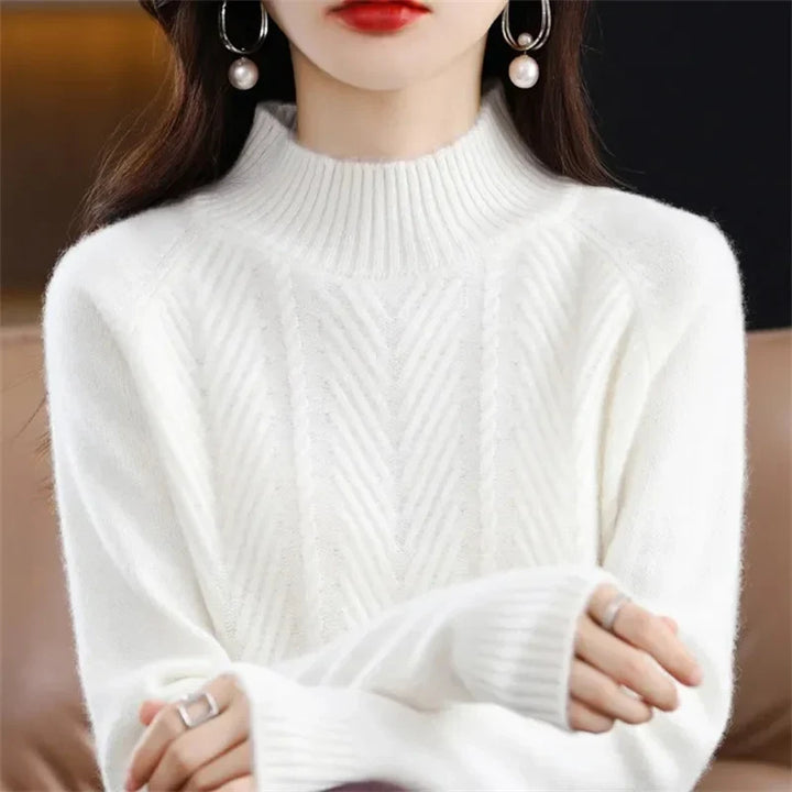 Isolde | Cashmere Textured Knit Sweater